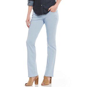 Levi's 505 women's size 34 stretch straight leg Ruddy Blue mid rise jeans 38x32